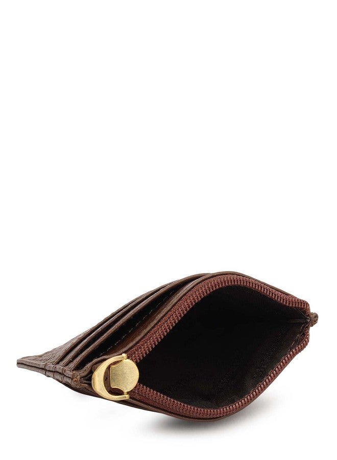 Da Milano Leather Card Holder for Men & for Women - Brown (10126OL) - Image 4